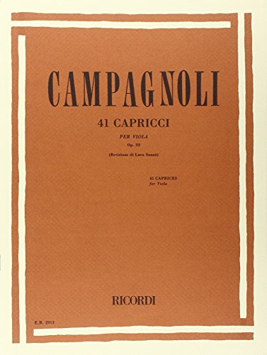 41 Capricci Op. 22 von Ricordi