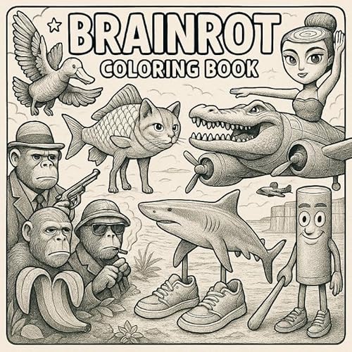 Brainrot Coloring Book Brainrot Coloring Book von Andries B.V.