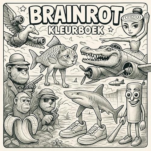 Brainrot Kleurboek: Italian Brainrot Dieren Kleurplaten Brainrot Kleurboek: Italian Brainrot Dieren Kleurplaten von Andries B.V.