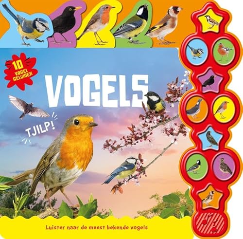 Vogels - 10-geluidenboek: Luister naar de meest bekende vogels von Rebo Publishers