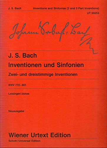 BACH - Invenciones y Sinfonias a 2 y 3 voces para Piano (Urtext) (Leisinger/Jonas)