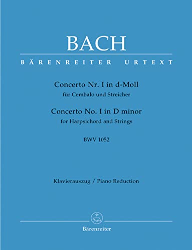 CONCERTO 1 D-MOLL BWV 1052 - CEMB STR
