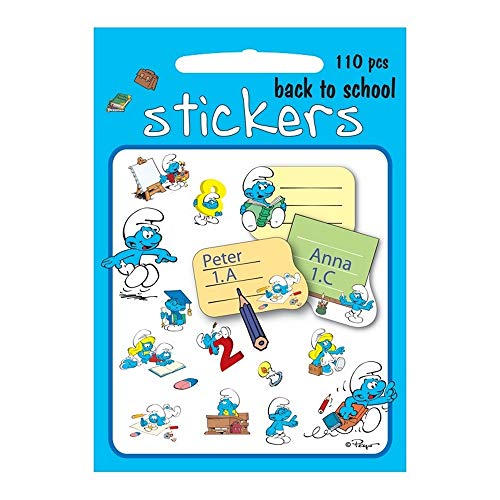 SMURF STICKERS BACK TO SCHOOL