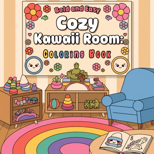Bold And Easy Cozy Kawaii Room Coloring Book: Minimalist Yet Adorable Kawaii Rooms for Relaxing Creativity Bold And Easy Cozy Kawaii Room Coloring Book: Minimalist Yet Adorable Kawaii Rooms for Relaxing Creativity von Independently published
