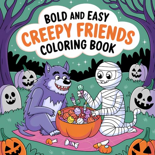 Bold And Easy Creepy Friends Coloring Book: A Magical Journey Through Monster Land: Large, Simple Designs Perfect for Relaxation and Creative Play Bold And Easy Creepy Friends Coloring Book: A Magical Journey Through Monster Land: Large, Simple Designs Perfect for Relaxation and Creative Play von Independently published