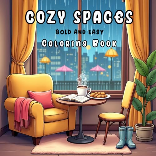 Cozy Spaces Bold And Easy Coloring Book: A Collection of Comfortable Spaces to Color and Unwind Cozy Spaces Bold And Easy Coloring Book: A Collection of Comfortable Spaces to Color and Unwind von Independently published
