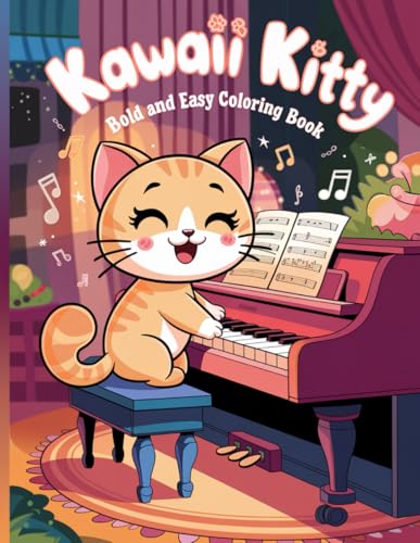 Kawaii Kitty Bold And Easy Coloring Book: Relaxing and Fun Coloring Book for Cat Lovers Kawaii Kitty Bold And Easy Coloring Book: Relaxing and Fun Coloring Book for Cat Lovers von Independently published