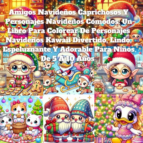 Amigos Navideños Caprichosos Y Personajes Navideños Cómodos: Un Libro Para Colorear De Personajes Navideños Kawaii Divertido, Lindo, Espeluznante Y Adorable Para Niños De 5 A 10 Años Amigos Navideños Caprichosos Y Personajes Navideños Cómodos: Un Libro Para Colorear De Personajes Navideños Kawaii Divertido, Lindo, Espeluznante Y Adorable Para Niños De 5 A 10 Años von Independently published
