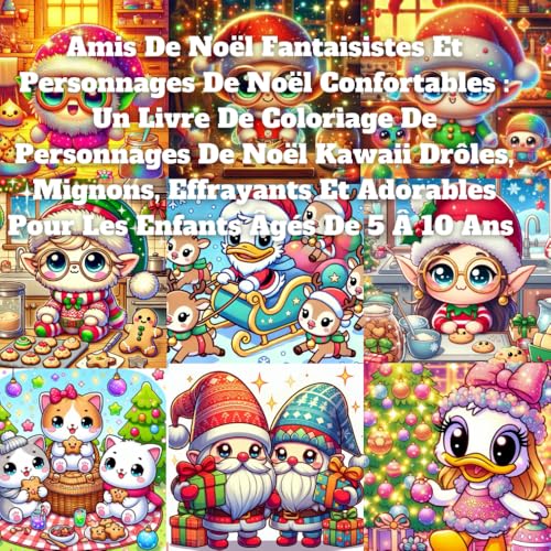 Amis De Noël Fantaisistes Et Personnages De Noël Confortables : Un Livre De Coloriage De Personnages De Noël Kawaii Drôles, Mignons, Effrayants Et Adorables Pour Les Enfants Âgés De 5 Â 10 Ans Amis De Noël Fantaisistes Et Personnages De Noël Confortables : Un Livre De Coloriage De Personnages De Noël Kawaii Drôles, Mignons, Effrayants Et Adorables Pour Les Enfants Âgés De 5 Â 10 Ans von Independently published