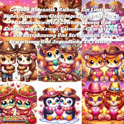 Cowboy Romantik Malbuch: Ein Lustiges, Süßes, Gruseliges, Flauschiges Hygge-Malbuch Mit Liebenswerten Cowboy-Szenen Und Entzückenden ... Für Erwachsene Und Jugendliche Zu Fördern Cowboy Romantik Malbuch: Ein Lustiges, Süßes, Gruseliges, Flauschiges Hygge-Malbuch Mit Liebenswerten Cowboy-Szenen Und Entzückenden ... Für Erwachsene Und Jugendliche Zu Fördern von Independently published