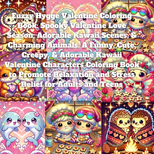 Fuzzy Hygge Valentine Coloring Book: Spooky Valentine Love Season, Adorable Kawaii Scenes, And Adorable Animals. A Funny, Cute, Creepy, Adorable ... And Stress Relief For Adults And Teens Fuzzy Hygge Valentine Coloring Book: Spooky Valentine Love Season, Adorable Kawaii Scenes, And Adorable Animals. A Funny, Cute, Creepy, Adorable ... And Stress Relief For Adults And Teens von Independently published