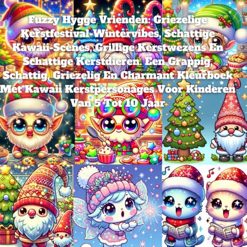 Fuzzy Hygge Vrienden: Griezelige Kerstfestival-Wintervibes, Schattige Kawaii-Scènes, Grillige Kerstwezens En Schattige Kerstdieren. Een Grappig, ... Voor Kinderen Van 5 Tot 10 Jaar Fuzzy Hygge Vrienden: Griezelige Kerstfestival-Wintervibes, Schattige Kawaii-Scènes, Grillige Kerstwezens En Schattige Kerstdieren. Een Grappig, ... Voor Kinderen Van 5 Tot 10 Jaar von Independently published