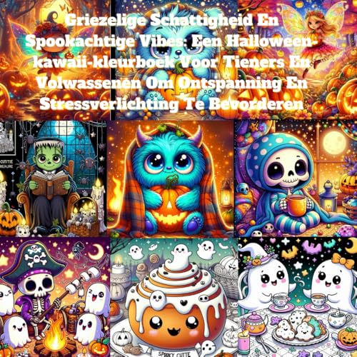 Griezelige Schattigheid En Spookachtige Vibes: Een Halloween-kawaii-kleurboek Voor Tieners En Volwassenen Om Ontspanning En Stressverlichting Te Bevorderen Griezelige Schattigheid En Spookachtige Vibes: Een Halloween-kawaii-kleurboek Voor Tieners En Volwassenen Om Ontspanning En Stressverlichting Te Bevorderen von Independently published