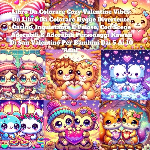 Libro Da Colorare Cozy Valentine Vibes: Un Libro Da Colorare Hygge Divertente, Carino, Inquietante E Peloso, Con Scene Adorabili E Adorabili ... Di San Valentino Per Bambini Dai 5 Ai 10 Anni Libro Da Colorare Cozy Valentine Vibes: Un Libro Da Colorare Hygge Divertente, Carino, Inquietante E Peloso, Con Scene Adorabili E Adorabili ... Di San Valentino Per Bambini Dai 5 Ai 10 Anni von Independently published