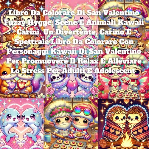 Libro Da Colorare Di San Valentino Fuzzy Hygge: Scene E Animali Kawaii Carini. Un Divertente, Carino E Spettrale Libro Da Colorare Con Personaggi ... E Alleviare Lo Stress Per Adulti E Adolescent Libro Da Colorare Di San Valentino Fuzzy Hygge: Scene E Animali Kawaii Carini. Un Divertente, Carino E Spettrale Libro Da Colorare Con Personaggi ... E Alleviare Lo Stress Per Adulti E Adolescent von Independently published