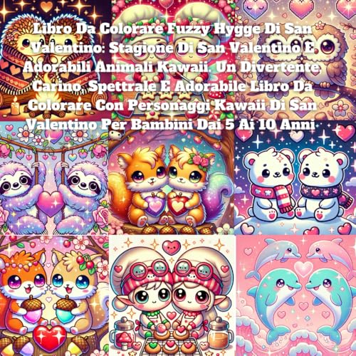 Libro Da Colorare Fuzzy Hygge Di San Valentino: Stagione Di San Valentino E Adorabili Animali Kawaii. Un Divertente, Carino, Spettrale E Adorabile ... Di San Valentino Per Bambini Dai 5 Ai 10 Anni Libro Da Colorare Fuzzy Hygge Di San Valentino: Stagione Di San Valentino E Adorabili Animali Kawaii. Un Divertente, Carino, Spettrale E Adorabile ... Di San Valentino Per Bambini Dai 5 Ai 10 Anni von Independently published