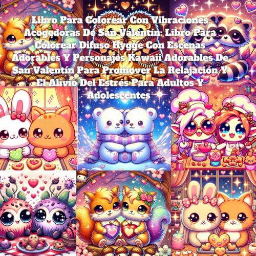 Libro Para Colorear Con Vibraciones Acogedoras De San Valentín: Libro Para Colorear Difuso Hygge Con Escenas Adorables Y Personajes Kawaii Adorables ... Alivio Del Estrés Para Adultos Y Adolescentes Libro Para Colorear Con Vibraciones Acogedoras De San Valentín: Libro Para Colorear Difuso Hygge Con Escenas Adorables Y Personajes Kawaii Adorables ... Alivio Del Estrés Para Adultos Y Adolescentes von Independently published