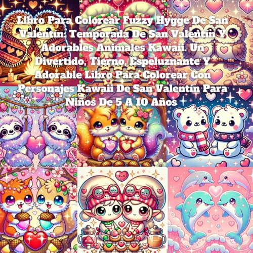 Libro Para Colorear Fuzzy Hygge De San Valentín: Temporada De San Valentín Y Adorables Animales Kawaii. Un Divertido, Tierno, Espeluznante Y Adorable ... De San Valentín Para Niños De 5 A 10 Años Libro Para Colorear Fuzzy Hygge De San Valentín: Temporada De San Valentín Y Adorables Animales Kawaii. Un Divertido, Tierno, Espeluznante Y Adorable ... De San Valentín Para Niños De 5 A 10 Años von Independently published