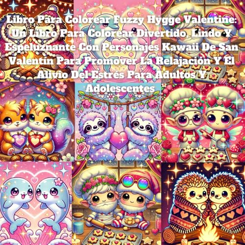 Libro para colorear Fuzzy Hygge Valentine: un libro para colorear divertido, lindo y espeluznante con personajes kawaii de San Valentín para promover ... alivio del estrés para adultos y adolescentes Libro para colorear Fuzzy Hygge Valentine: un libro para colorear divertido, lindo y espeluznante con personajes kawaii de San Valentín para promover ... alivio del estrés para adultos y adolescentes von Independently published