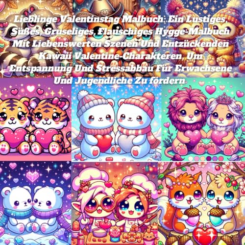 Lieblinge Valentinstag Malbuch: Ein Lustiges, Süßes, Gruseliges, Flauschiges Hygge-Malbuch Mit Liebenswerten Szenen Und Entzückenden Kawaii ... Für Erwachsene Und Jugendliche Zu fördern Lieblinge Valentinstag Malbuch: Ein Lustiges, Süßes, Gruseliges, Flauschiges Hygge-Malbuch Mit Liebenswerten Szenen Und Entzückenden Kawaii ... Für Erwachsene Und Jugendliche Zu fördern von Independently published