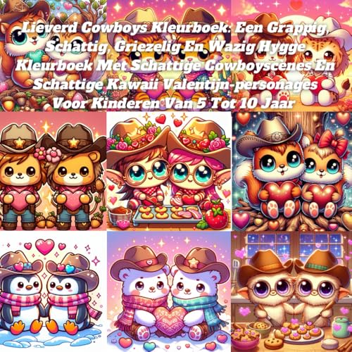 Lieverd Cowboys Kleurboek: Een Grappig, Schattig, Griezelig En Wazig Hygge Kleurboek Met Schattige Cowboyscènes En Schattige Kawaii Valentijn-personages Voor Kinderen Van 5 Tot 10 Jaar Lieverd Cowboys Kleurboek: Een Grappig, Schattig, Griezelig En Wazig Hygge Kleurboek Met Schattige Cowboyscènes En Schattige Kawaii Valentijn-personages Voor Kinderen Van 5 Tot 10 Jaar von Independently published