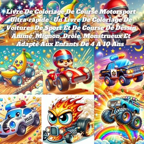 Livre De Coloriage De Course Motorsport Ultra-rapide : Un Livre De Coloriage De Voitures De Sport Et De Course De Dessin Animé, Mignon, Drôle, Monstrueux Et Adapté Aux Enfants De 4 À 10 Ans Livre De Coloriage De Course Motorsport Ultra-rapide : Un Livre De Coloriage De Voitures De Sport Et De Course De Dessin Animé, Mignon, Drôle, Monstrueux Et Adapté Aux Enfants De 4 À 10 Ans von Independently published