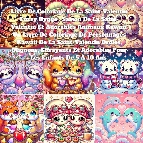 Livre De Coloriage De La Saint-Valentin Fuzzy Hygge : Saison De La Saint-Valentin Et Adorables Animaux Kawaii. Un Livre De Coloriage De Personnages ... Et Adorables Pour Les Enfants De 5 À 10 Ans Livre De Coloriage De La Saint-Valentin Fuzzy Hygge : Saison De La Saint-Valentin Et Adorables Animaux Kawaii. Un Livre De Coloriage De Personnages ... Et Adorables Pour Les Enfants De 5 À 10 Ans von Independently published