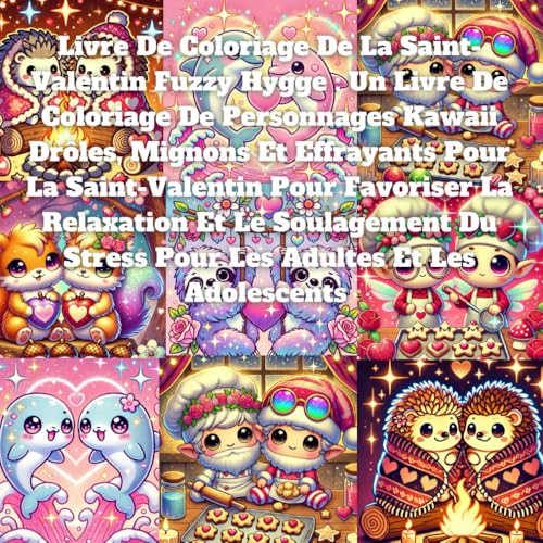 Livre De Coloriage De La Saint-Valentin Fuzzy Hygge : Un Livre De Coloriage De Personnages Kawaii Drôles, Mignons Et Effrayants Pour La Saint-Valentin ... Du Stress Pour Les Adultes Et Les Adolescents Livre De Coloriage De La Saint-Valentin Fuzzy Hygge : Un Livre De Coloriage De Personnages Kawaii Drôles, Mignons Et Effrayants Pour La Saint-Valentin ... Du Stress Pour Les Adultes Et Les Adolescents von Independently published
