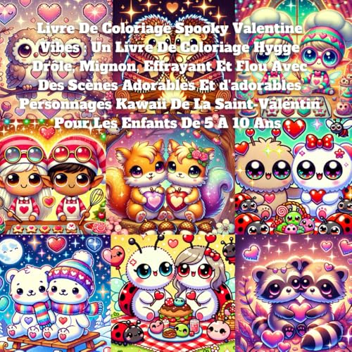 Livre De Coloriage Spooky Valentine Vibes : Un Livre De Coloriage Hygge Drôle, Mignon, Effrayant Et Flou Avec Des Scènes Adorables Et d'adorables ... Saint-Valentin Pour Les Enfants De 5 À 10 Ans Livre De Coloriage Spooky Valentine Vibes : Un Livre De Coloriage Hygge Drôle, Mignon, Effrayant Et Flou Avec Des Scènes Adorables Et d'adorables ... Saint-Valentin Pour Les Enfants De 5 À 10 Ans von Independently published