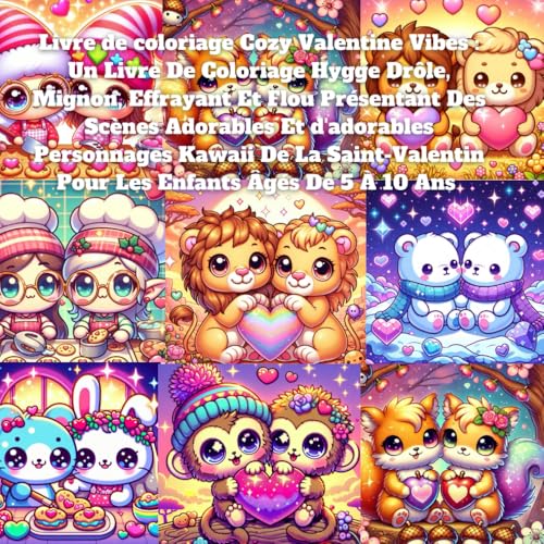 Livre de coloriage Cozy Valentine Vibes : Un Livre De Coloriage Hygge Drôle, Mignon, Effrayant Et Flou Présentant Des Scènes Adorables Et d'adorables ... Pour Les Enfants Âgés De 5 À 10 Ans Livre de coloriage Cozy Valentine Vibes : Un Livre De Coloriage Hygge Drôle, Mignon, Effrayant Et Flou Présentant Des Scènes Adorables Et d'adorables ... Pour Les Enfants Âgés De 5 À 10 Ans von Independently published