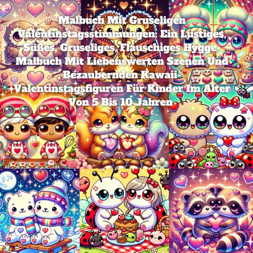 Malbuch Mit Gruseligen Valentinstagsstimmungen: Ein Lustiges, Süßes, Gruseliges, Flauschiges Hygge-Malbuch Mit Liebenswerten Szenen Und Bezaubernden ... Für Kinder Im Alter Von 5 Bis 10 Jahren Malbuch Mit Gruseligen Valentinstagsstimmungen: Ein Lustiges, Süßes, Gruseliges, Flauschiges Hygge-Malbuch Mit Liebenswerten Szenen Und Bezaubernden ... Für Kinder Im Alter Von 5 Bis 10 Jahren von Independently published