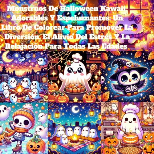 Monstruos De Halloween Kawaii, Adorables Y Espeluznantes: Un Libro De Colorear Para Promover La Diversión, El Alivio Del Estrés Y La Relajación Para Todas Las Edades Monstruos De Halloween Kawaii, Adorables Y Espeluznantes: Un Libro De Colorear Para Promover La Diversión, El Alivio Del Estrés Y La Relajación Para Todas Las Edades von Independently published