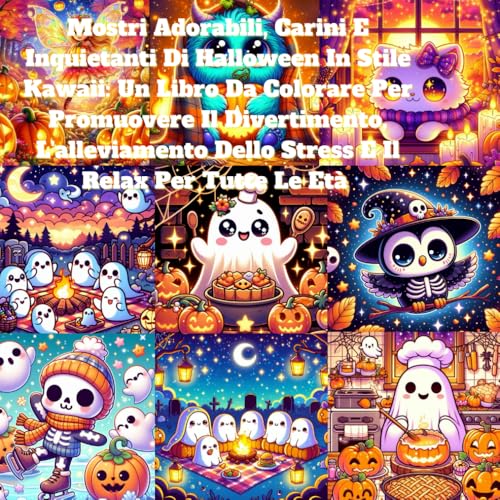 Mostri Adorabili, Carini E Inquietanti Di Halloween In Stile Kawaii: Un Libro Da Colorare Per Promuovere Il Divertimento, L'alleviamento Dello Stress E Il Relax Per Tutte Le Età Mostri Adorabili, Carini E Inquietanti Di Halloween In Stile Kawaii: Un Libro Da Colorare Per Promuovere Il Divertimento, L'alleviamento Dello Stress E Il Relax Per Tutte Le Età von Independently published