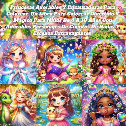 Princesas Adorables Y Encantadoras Para Colorear: Un Libro Para Colorear Divertido Y Mágico Para Niños De 4 A 10 Años Con Adorables Personajes De Cuentos De Hadas Y Escenas Extravagantes Princesas Adorables Y Encantadoras Para Colorear: Un Libro Para Colorear Divertido Y Mágico Para Niños De 4 A 10 Años Con Adorables Personajes De Cuentos De Hadas Y Escenas Extravagantes von Independently published