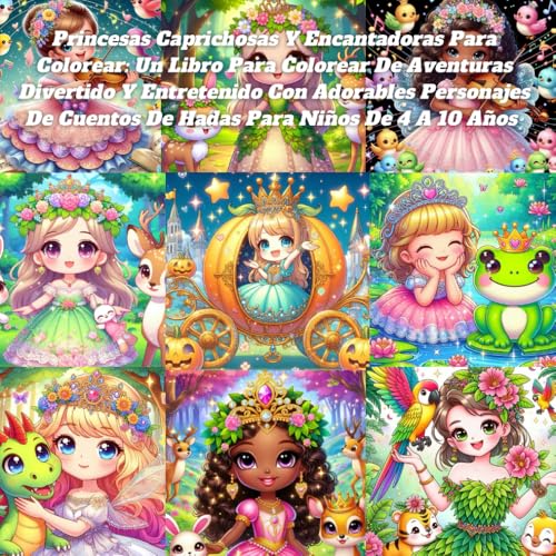 Princesas Caprichosas Y Encantadoras Para Colorear: Un Libro Para Colorear De Aventuras Divertido Y Entretenido Con Adorables Personajes De Cuentos De Hadas Para Niños De 4 A 10 Años Princesas Caprichosas Y Encantadoras Para Colorear: Un Libro Para Colorear De Aventuras Divertido Y Entretenido Con Adorables Personajes De Cuentos De Hadas Para Niños De 4 A 10 Años von Independently published