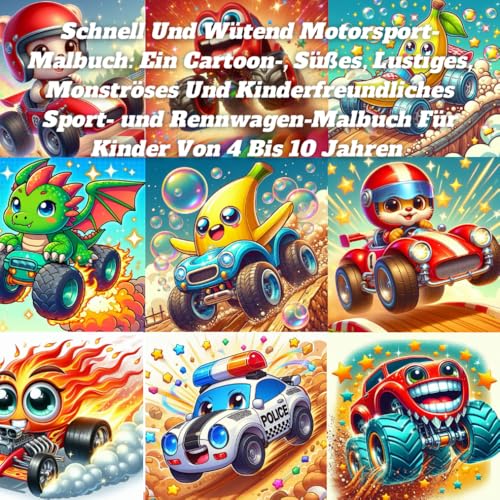 Schnell Und Wütend Motorsport-Malbuch: Ein Cartoon-, Süßes, Lustiges, Monströses Und Kinderfreundliches Sport- und Rennwagen-Malbuch Für Kinder Von 4 Bis 10 Jahren Schnell Und Wütend Motorsport-Malbuch: Ein Cartoon-, Süßes, Lustiges, Monströses Und Kinderfreundliches Sport- und Rennwagen-Malbuch Für Kinder Von 4 Bis 10 Jahren von Independently published