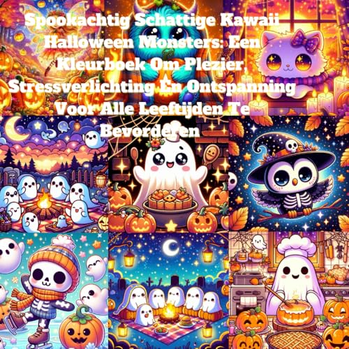 Spookachtig Schattige Kawaii Halloween Monsters: Een Kleurboek Om Plezier, Stressverlichting En Ontspanning Voor Alle Leeftijden Te Bevorderen Spookachtig Schattige Kawaii Halloween Monsters: Een Kleurboek Om Plezier, Stressverlichting En Ontspanning Voor Alle Leeftijden Te Bevorderen von Independently published