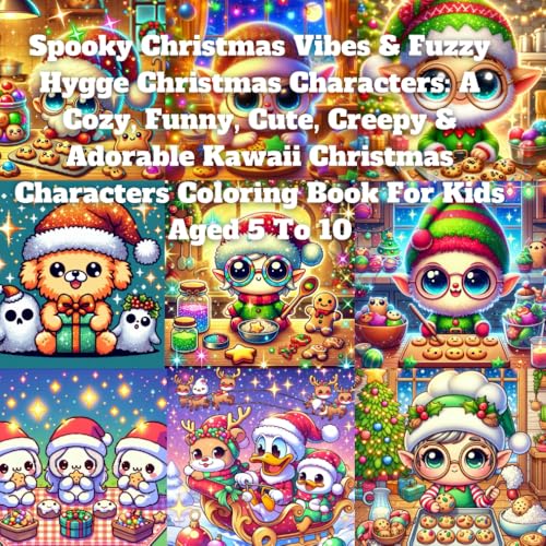 Spooky Christmas Vibes & Fuzzy Hygge Christmas Characters: A Cozy, Funny, Cute, Creepy & Adorable Kawaii Christmas Characters Coloring Book For Kids Aged 5 To 10 Spooky Christmas Vibes & Fuzzy Hygge Christmas Characters: A Cozy, Funny, Cute, Creepy & Adorable Kawaii Christmas Characters Coloring Book For Kids Aged 5 To 10 von Independently published