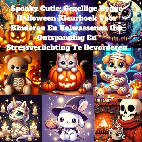 Spooky Cutie: Gezellige Hygge Halloween Kleurboek Voor Kinderen En Volwassenen Om Ontspanning En Stressverlichting Te Bevorderen Spooky Cutie: Gezellige Hygge Halloween Kleurboek Voor Kinderen En Volwassenen Om Ontspanning En Stressverlichting Te Bevorderen