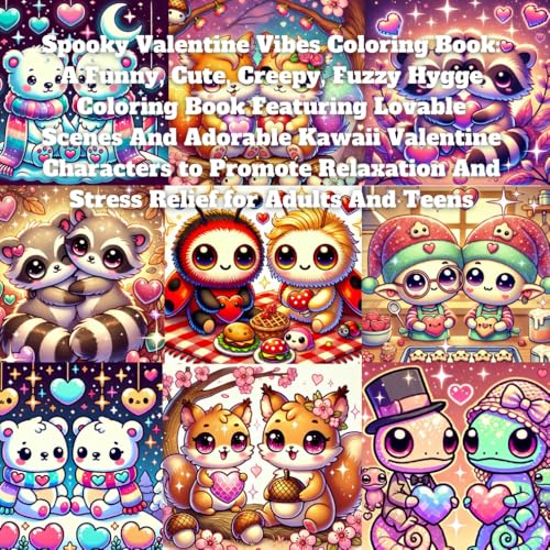 Spooky Valentine Vibes Coloring Book: A Funny, Cute, Creepy, Fuzzy Hygge Coloring Book Featuring Lovable Scenes And Adorable Kawaii Valentine ... And Stress Relief for Adults And Teens Spooky Valentine Vibes Coloring Book: A Funny, Cute, Creepy, Fuzzy Hygge Coloring Book Featuring Lovable Scenes And Adorable Kawaii Valentine ... And Stress Relief for Adults And Teens von Independently published