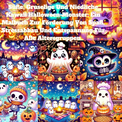 Süße, Gruselige Und Niedliche Kawaii Halloween-Monster: Ein Malbuch Zur Förderung Von Spaß, Stressabbau Und Entspannung Für Alle Altersgruppen Süße, Gruselige Und Niedliche Kawaii Halloween-Monster: Ein Malbuch Zur Förderung Von Spaß, Stressabbau Und Entspannung Für Alle Altersgruppen von Independently published