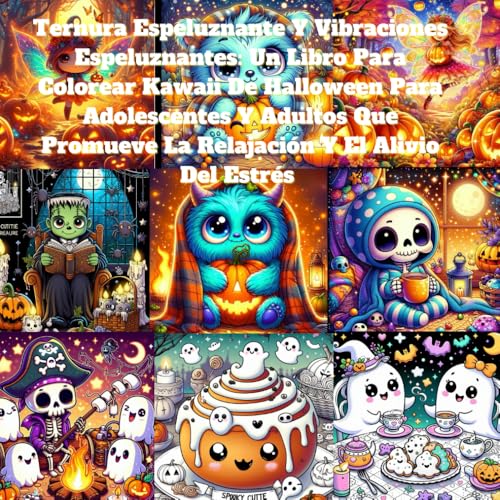 Ternura Espeluznante Y Vibraciones Espeluznantes: Un Libro Para Colorear Kawaii De Halloween Para Adolescentes Y Adultos Que Promueve La Relajación Y El Alivio Del Estrés Ternura Espeluznante Y Vibraciones Espeluznantes: Un Libro Para Colorear Kawaii De Halloween Para Adolescentes Y Adultos Que Promueve La Relajación Y El Alivio Del Estrés von Independently published