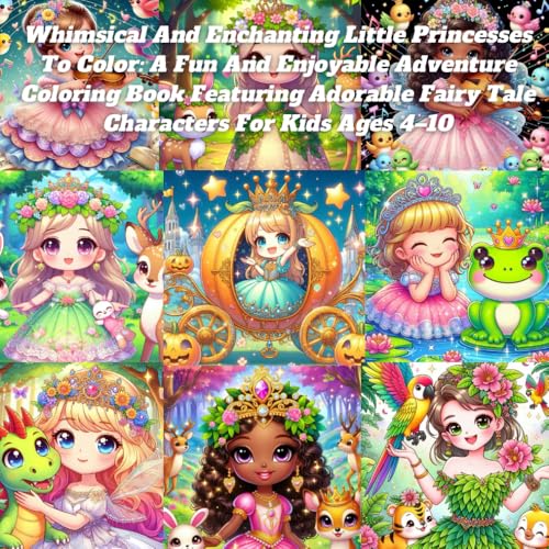 Whimsical And Enchanting Little Princesses To Color: A Fun And Enjoyable Adventure Coloring Book Featuring Adorable Fairy Tale Characters For Kids Ages 4–10 Whimsical And Enchanting Little Princesses To Color: A Fun And Enjoyable Adventure Coloring Book Featuring Adorable Fairy Tale Characters For Kids Ages 4–10 von Independently published