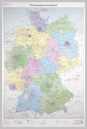 Verwaltungskarte Deutschland 1 : 750 000: Wandkarte plano (Wandkarten des BKG)
