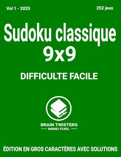 Sudoku Classique Facile Vol 1 2025: Un large éventail de jeux de sudoku de difficulté facile pour adultes de tous âges. von Independently published