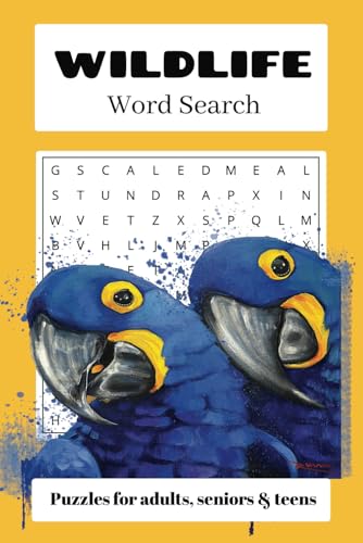 WILDLIFE WORD SEARCH PUZZLE BOOK: Word Searches With Easy To Read Print about Wildlife, Wild Animals, Nature and More. 6x9 inches, 110 pages, 50+ Puzzles, Gift for Vacations, Holidays and Free Times. von Independently published