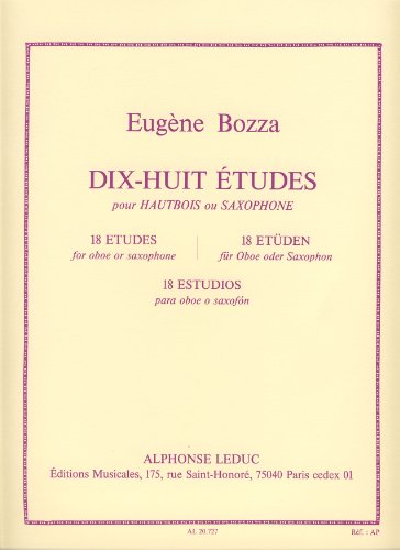 18 ETUDES HAUTBOIS OU SAXOPHONE