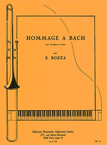 HOMMAGE A BACH TROMBONE ET PIANO