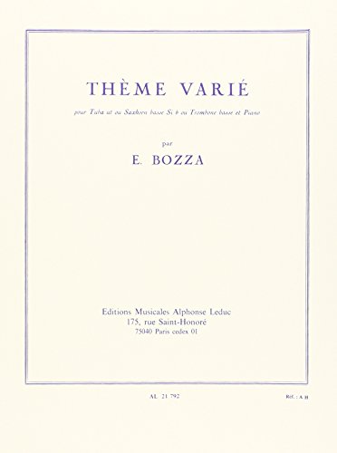 THEME VARIE TUBA UT OU SAXHORN BASSE SIB OU TROMB.BASSE ET PNO
