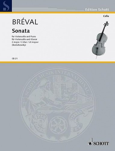 BREVAL - Sonata en Do Mayor Op.40 para Violoncello y Piano (Stutchewsky) von Schott
